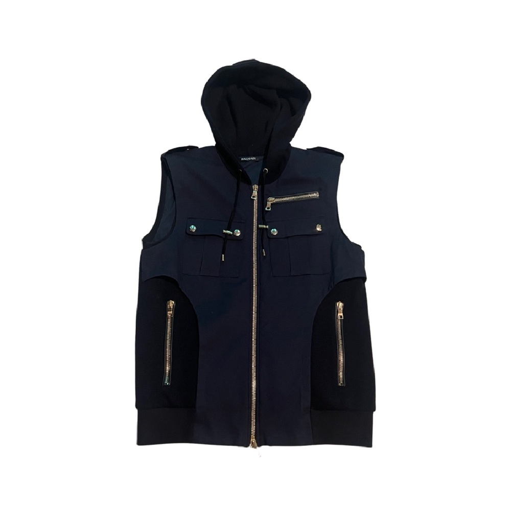 BALMAIN “BULLETPROOF” VEST WITH HOODIE